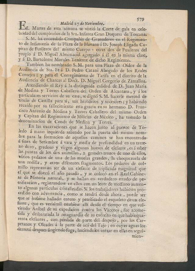 Image of a page from The Madrid Gazette